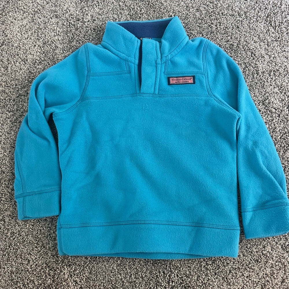 Vineyard Vines Kids Turquoise Fleece Sweatshirt